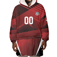 Custom Egypt 2026 World Football Wearable Blanket Hoodie Yalla Masr The Pharaohs
