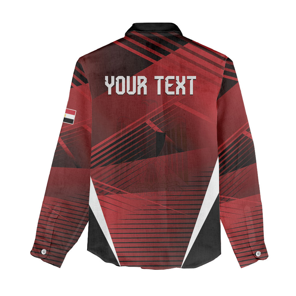 Custom Egypt 2026 World Football Women Casual Shirt Yalla Masr The Pharaohs