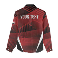 Custom Egypt 2026 World Football Women Casual Shirt Yalla Masr The Pharaohs