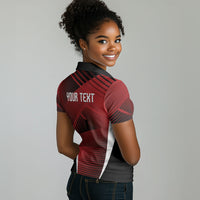 Custom Egypt 2026 World Football Women Polo Shirt Yalla Masr The Pharaohs