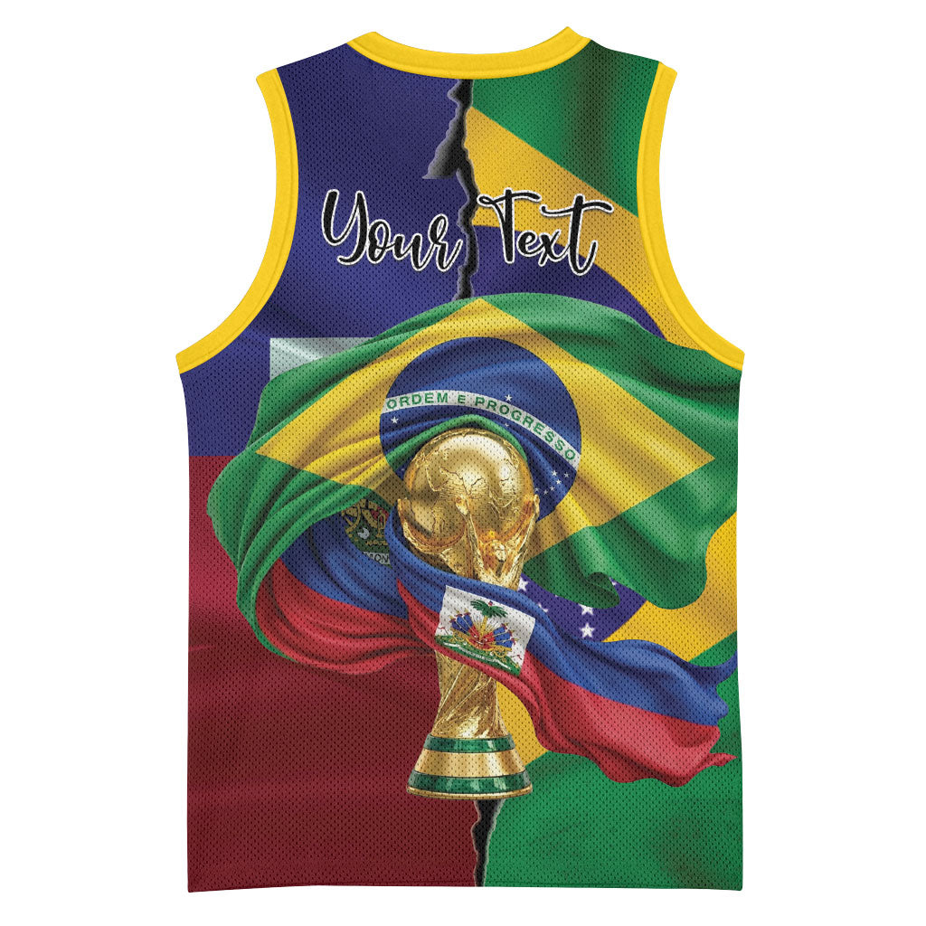 Personalized Brazil Haiti 2026 World Football Basketball Jersey Come On Boys