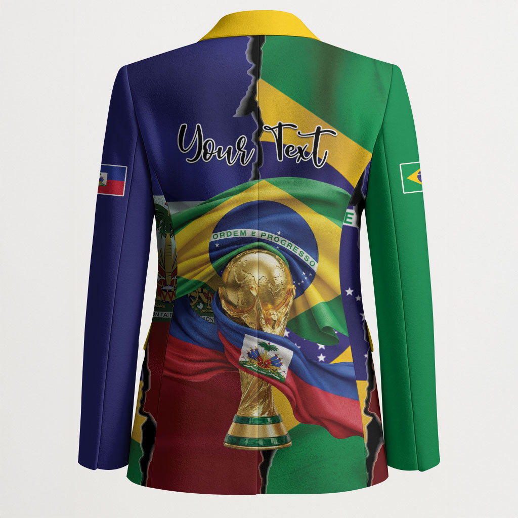 Personalized Brazil Haiti 2026 World Football Blazer Come On Boys
