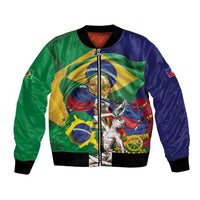 Personalized Brazil Haiti 2026 World Football Bomber Jacket Come On Boys