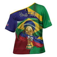 Personalized Brazil Haiti 2026 World Football Cross Shoulder Shirt Come On Boys