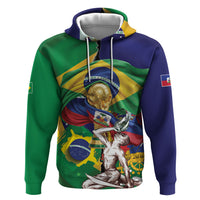Personalized Brazil Haiti 2026 World Football Hoodie Come On Boys