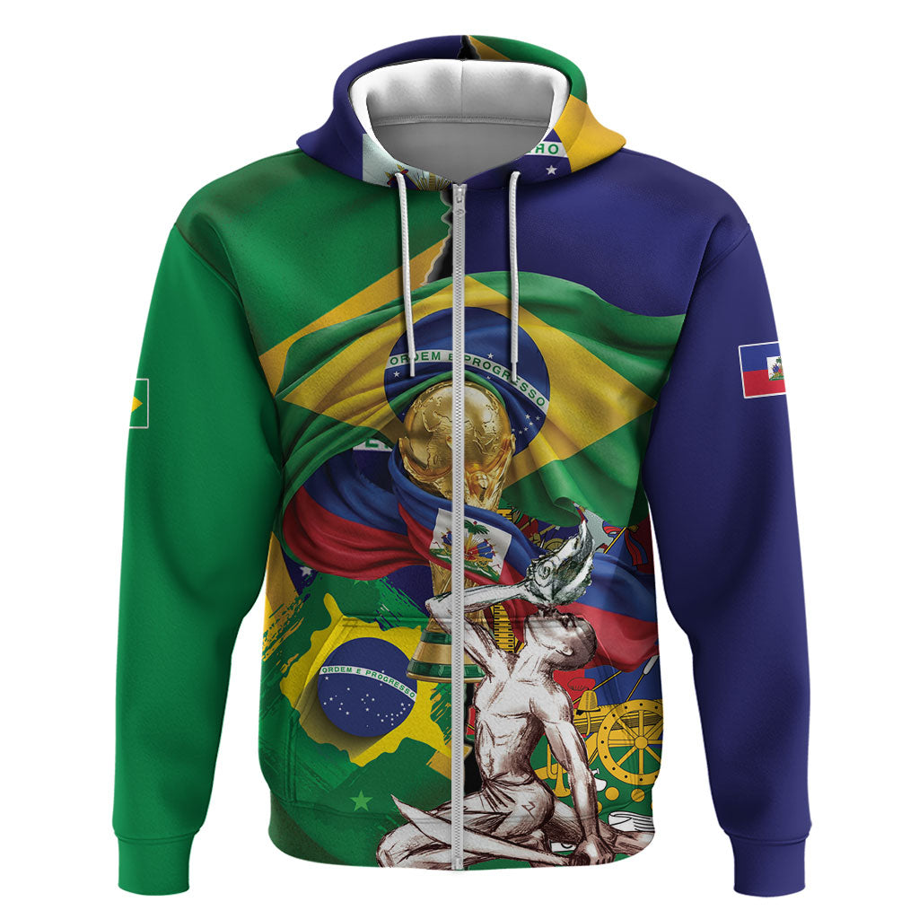Personalized Brazil Haiti 2026 World Football Hoodie Come On Boys