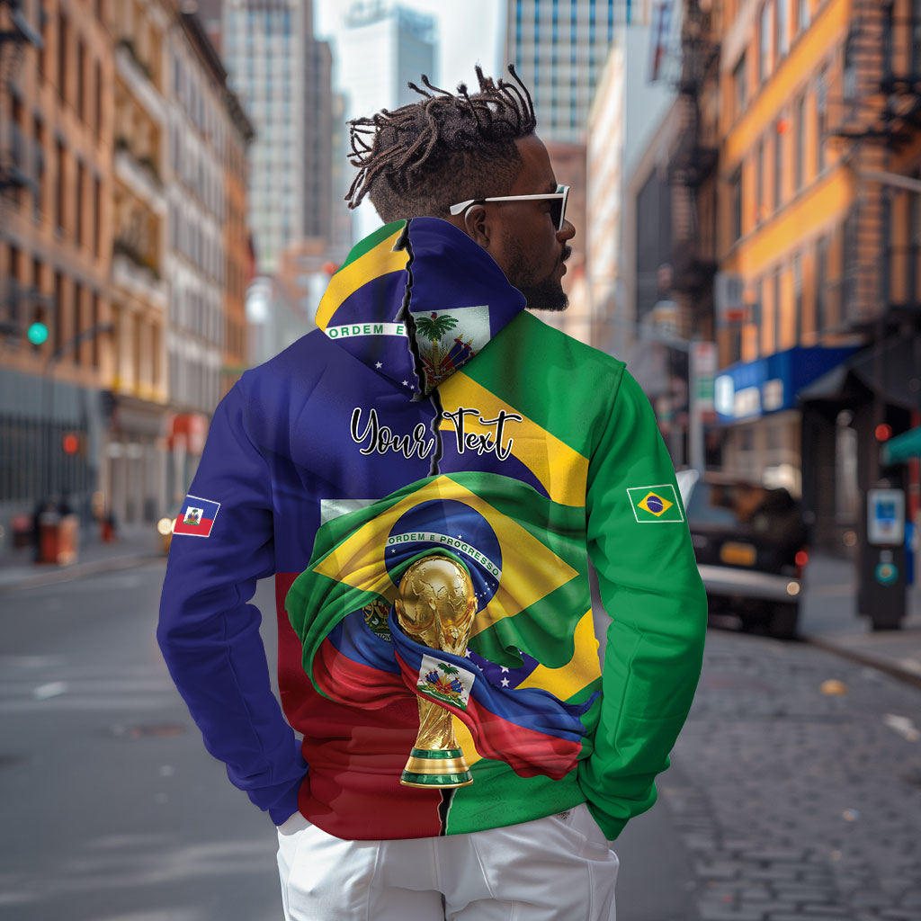 Personalized Brazil Haiti 2026 World Football Hoodie Come On Boys