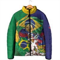 Personalized Brazil Haiti 2026 World Football Padded Jacket Come On Boys