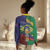 Personalized Brazil Haiti 2026 World Football Women Casual Shirt Come On Boys