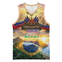 Personalized Brazil Haiti Basketball Jersey Heritage Landscape