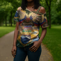 Personalized Brazil Haiti Cross Shoulder Shirt Heritage Landscape