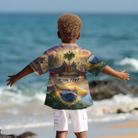 Personalized Brazil Haiti Kid Hawaiian Shirt Heritage Landscape
