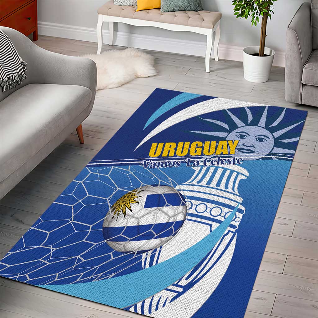 Uruguay 2024 Football Champions Area Rug Vamos La Celeste - Wonder Print Shop