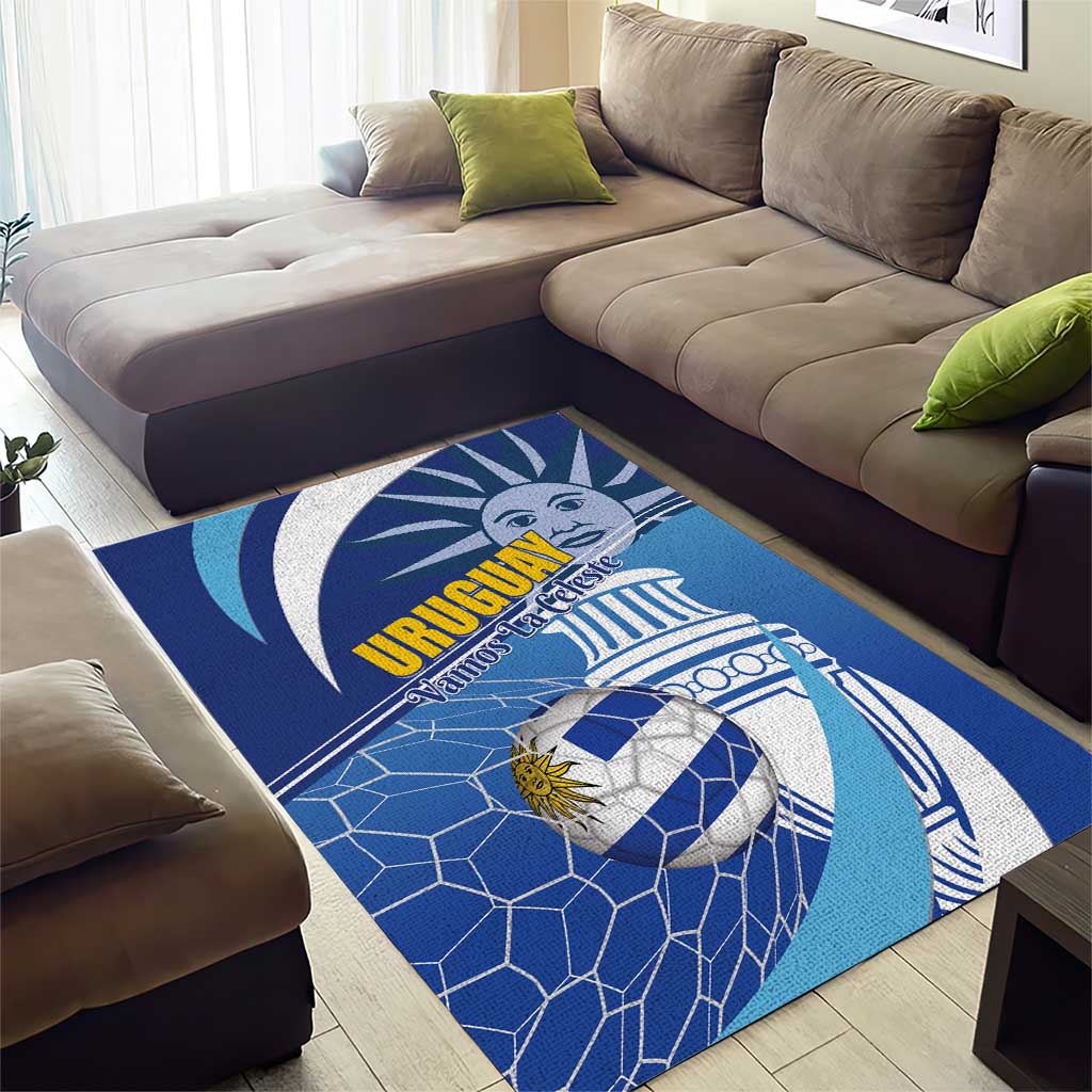 Uruguay 2024 Football Champions Area Rug Vamos La Celeste - Wonder Print Shop