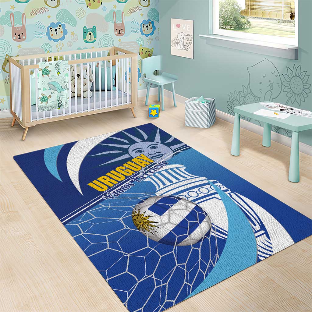 Uruguay 2024 Football Champions Area Rug Vamos La Celeste - Wonder Print Shop