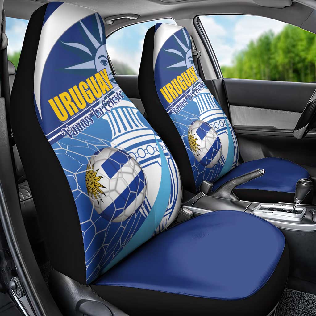 Uruguay 2024 Football Champions Car Seat Cover Vamos La Celeste - Wonder Print Shop