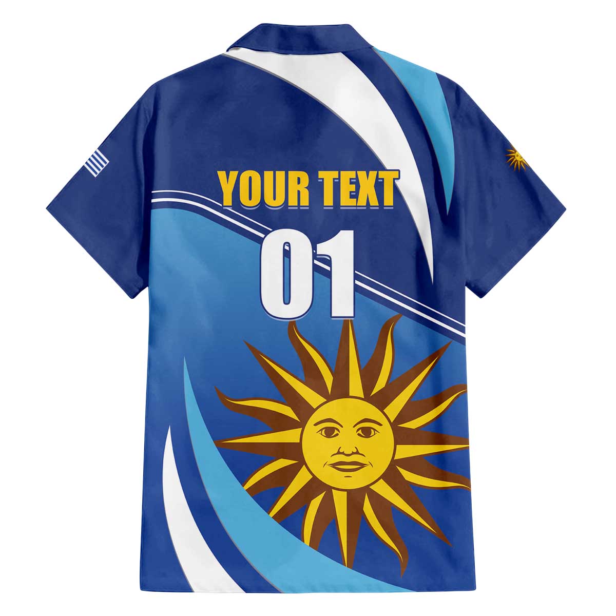 Uruguay 2024 Football Champions Family Matching Off Shoulder Short Dress and Hawaiian Shirt Vamos La Celeste - Wonder Print Shop