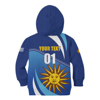 Uruguay 2024 Football Champions Kid Hoodie Vamos La Celeste - Wonder Print Shop