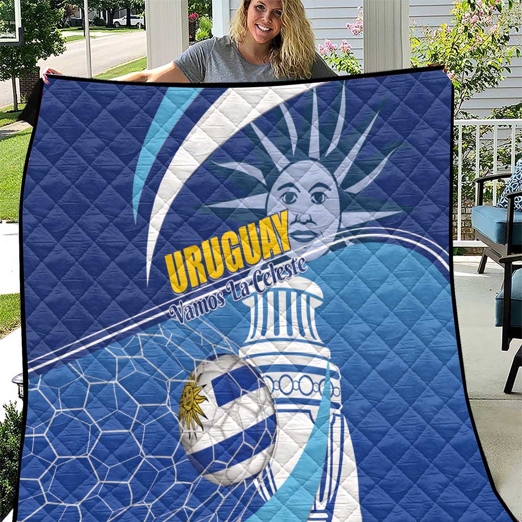 Uruguay 2024 Football Champions Quilt Vamos La Celeste - Wonder Print Shop