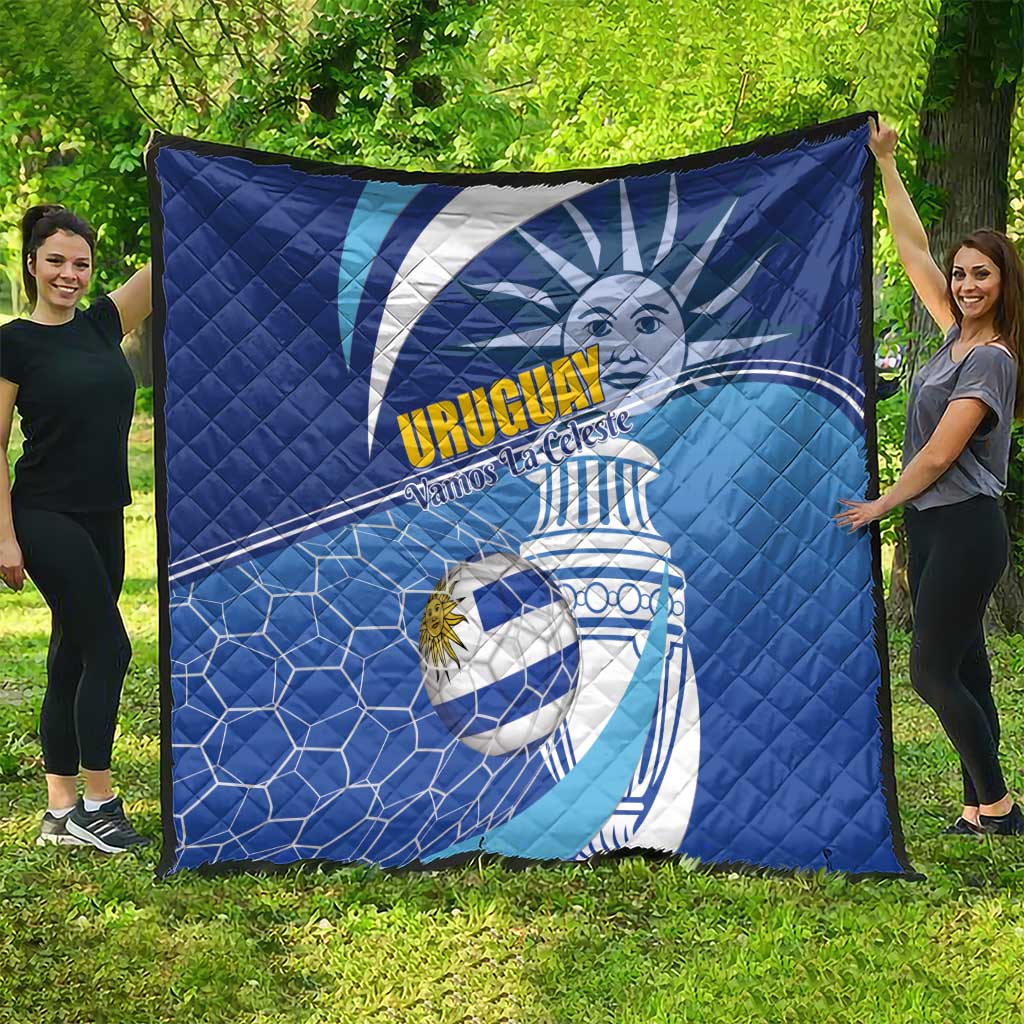 Uruguay 2024 Football Champions Quilt Vamos La Celeste - Wonder Print Shop