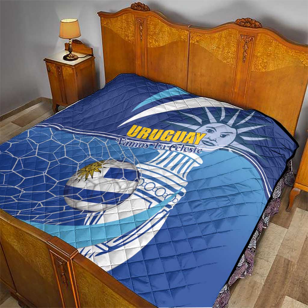 Uruguay 2024 Football Champions Quilt Vamos La Celeste - Wonder Print Shop