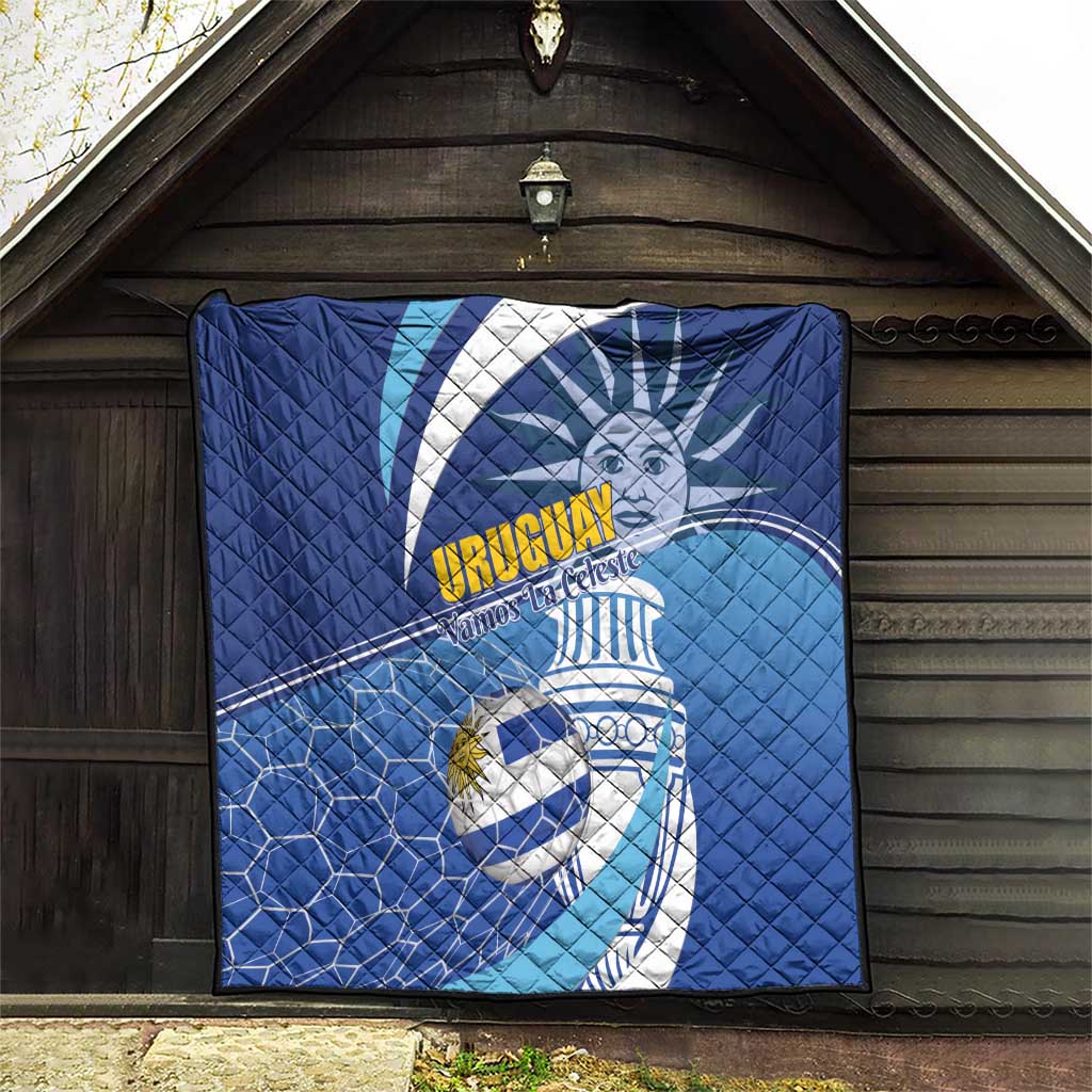 Uruguay 2024 Football Champions Quilt Vamos La Celeste - Wonder Print Shop