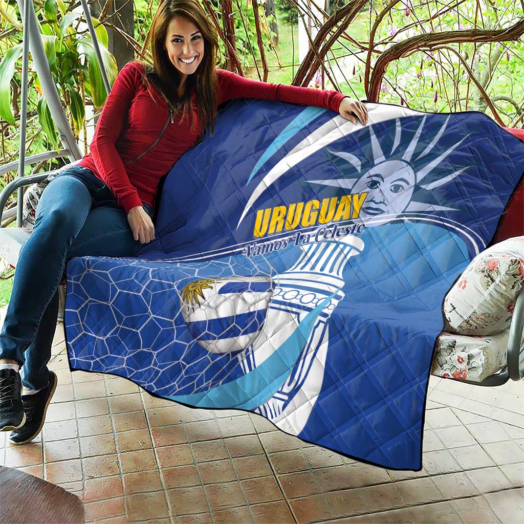 Uruguay 2024 Football Champions Quilt Vamos La Celeste - Wonder Print Shop