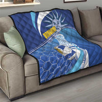 Uruguay 2024 Football Champions Quilt Vamos La Celeste - Wonder Print Shop
