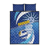Uruguay 2024 Football Champions Quilt Bed Set Vamos La Celeste - Wonder Print Shop