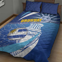 Uruguay 2024 Football Champions Quilt Bed Set Vamos La Celeste - Wonder Print Shop