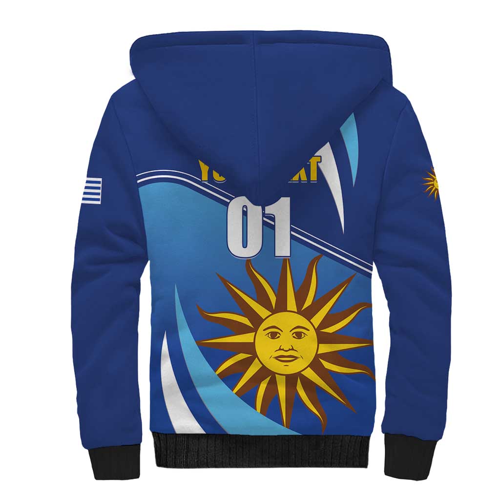 Uruguay 2024 Football Champions Sherpa Hoodie Vamos La Celeste - Wonder Print Shop