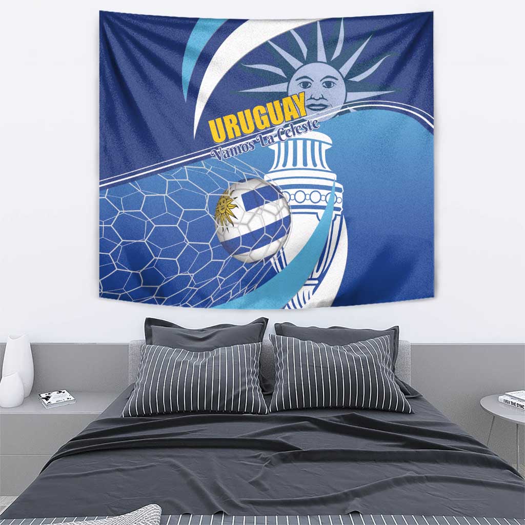 Uruguay 2024 Football Champions Tapestry Vamos La Celeste - Wonder Print Shop