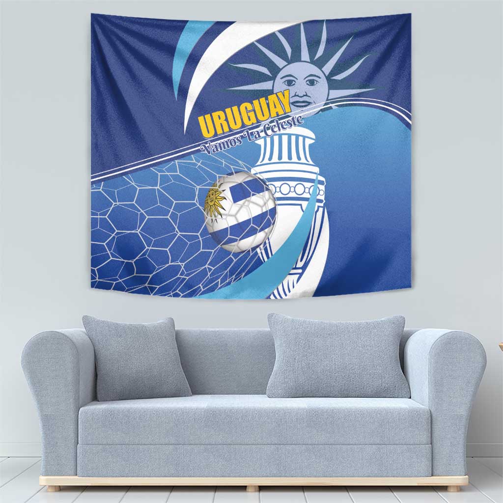 Uruguay 2024 Football Champions Tapestry Vamos La Celeste - Wonder Print Shop