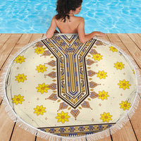 Enkutatash Dashiki Adey Abeba Pattern Beach Blanket - Wonder Print Shop