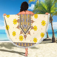 Enkutatash Dashiki Adey Abeba Pattern Beach Blanket - Wonder Print Shop