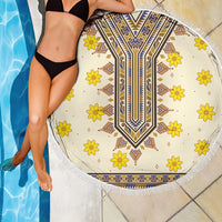 Enkutatash Dashiki Adey Abeba Pattern Beach Blanket - Wonder Print Shop