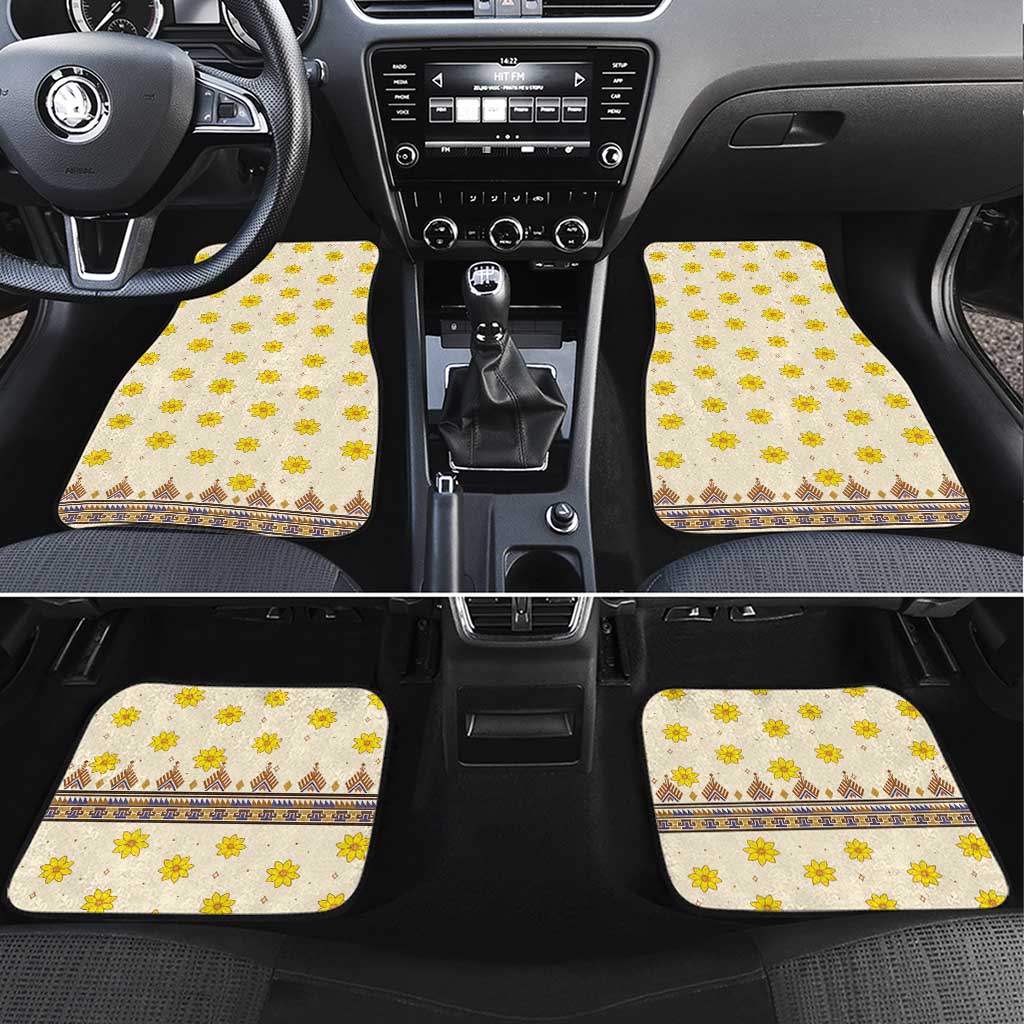 Enkutatash Dashiki Adey Abeba Pattern Car Mats - Wonder Print Shop