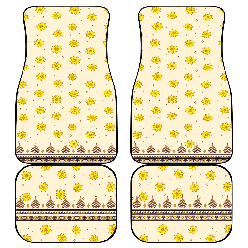 Enkutatash Dashiki Adey Abeba Pattern Car Mats - Wonder Print Shop