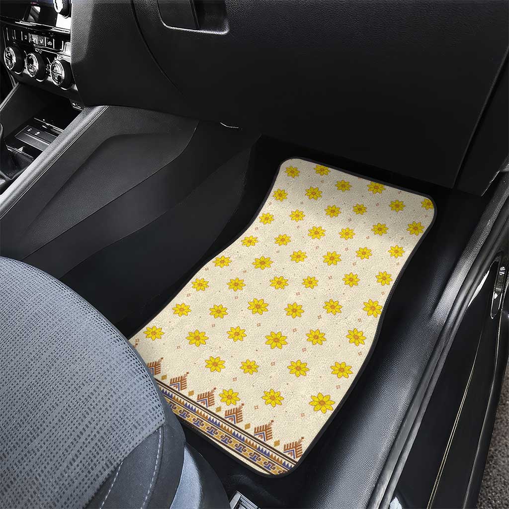 Enkutatash Dashiki Adey Abeba Pattern Car Mats - Wonder Print Shop