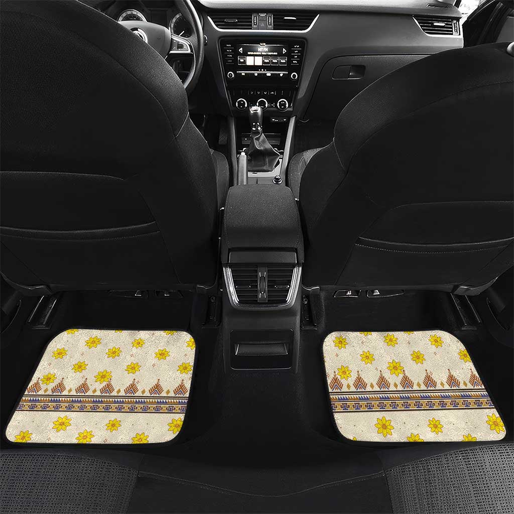Enkutatash Dashiki Adey Abeba Pattern Car Mats - Wonder Print Shop