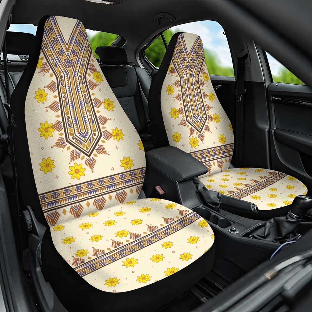Enkutatash Dashiki Adey Abeba Pattern Car Seat Cover - Wonder Print Shop