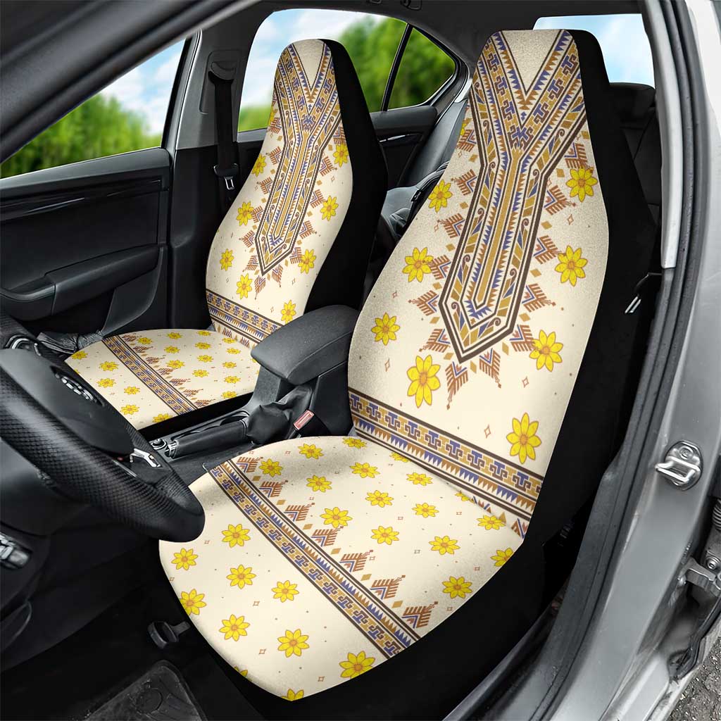 Enkutatash Dashiki Adey Abeba Pattern Car Seat Cover - Wonder Print Shop