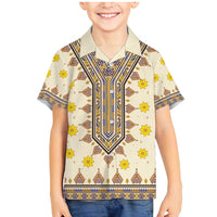 Enkutatash Dashiki Adey Abeba Pattern Family Matching Mermaid Dress and Hawaiian Shirt - Wonder Print Shop