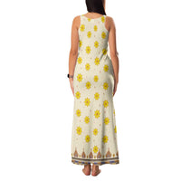 Enkutatash Dashiki Adey Abeba Pattern Family Matching Tank Maxi Dress and Hawaiian Shirt - Wonder Print Shop