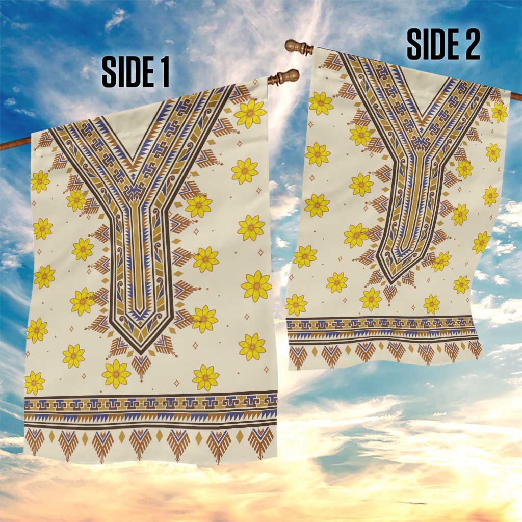 Enkutatash Dashiki Adey Abeba Pattern Garden Flag - Wonder Print Shop