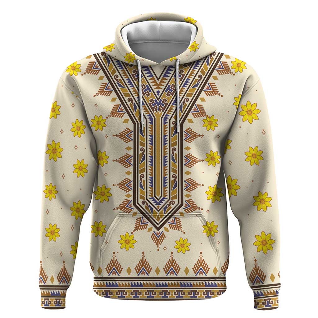 Enkutatash Dashiki Adey Abeba Pattern Hoodie - Wonder Print Shop