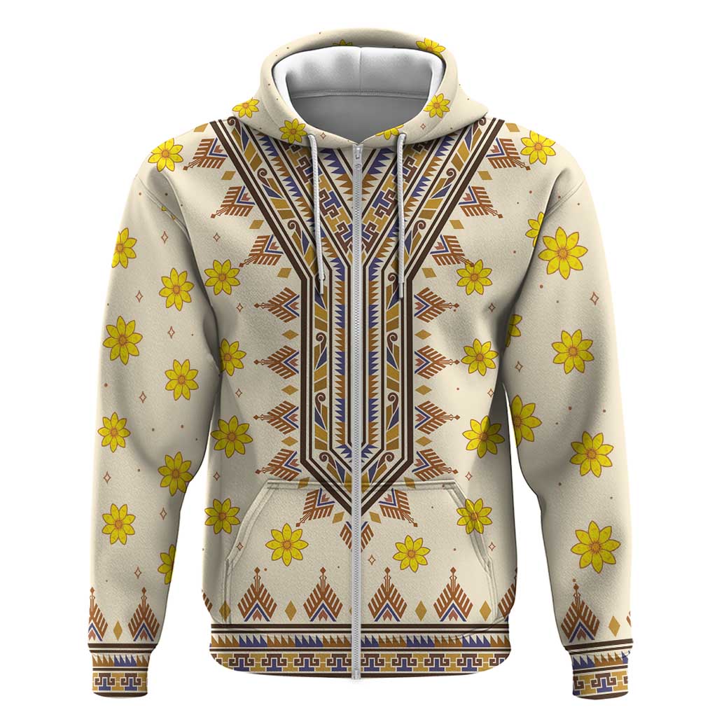 Enkutatash Dashiki Adey Abeba Pattern Hoodie - Wonder Print Shop
