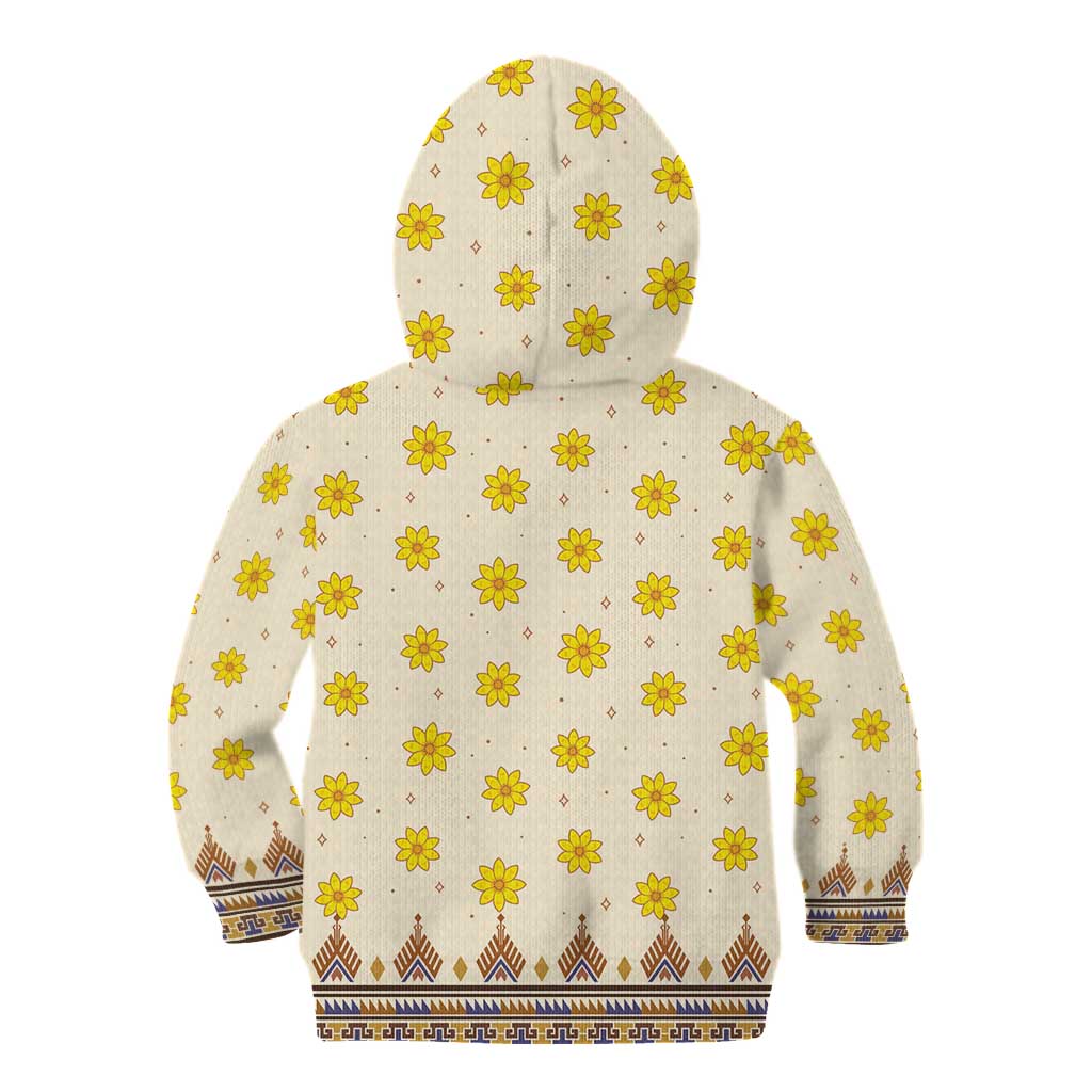 Enkutatash Dashiki Adey Abeba Pattern Kid Hoodie - Wonder Print Shop