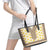 Enkutatash Dashiki Adey Abeba Pattern Leather Tote Bag - Wonder Print Shop