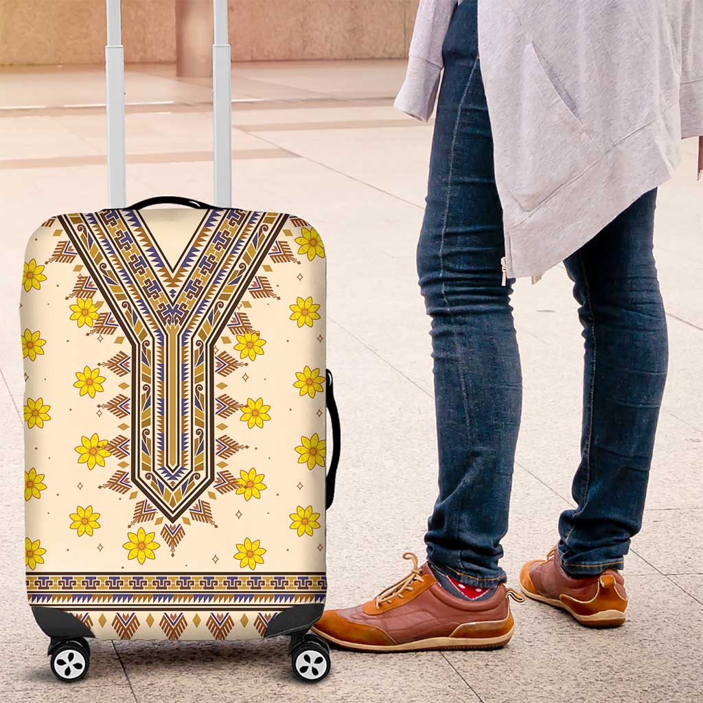 Enkutatash Dashiki Adey Abeba Pattern Luggage Cover - Wonder Print Shop